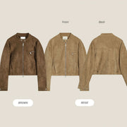 Suede Collar Jacket