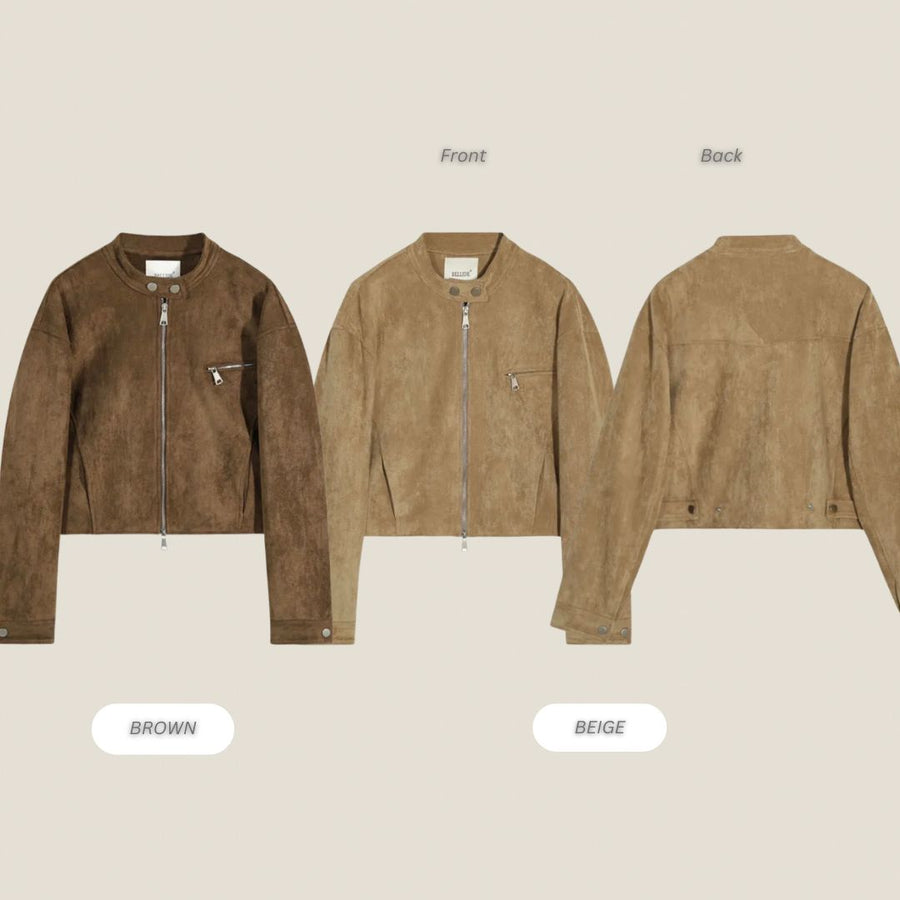 Suede Collar Jacket