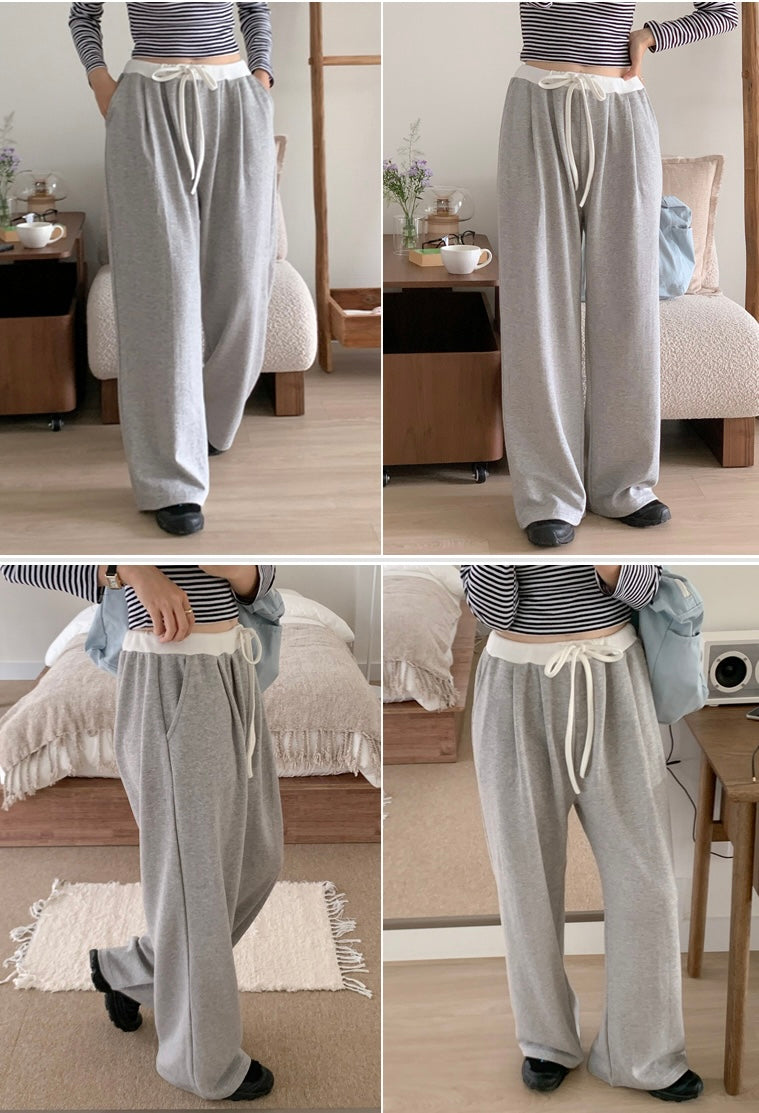 Tailored Drawstring Track Pants