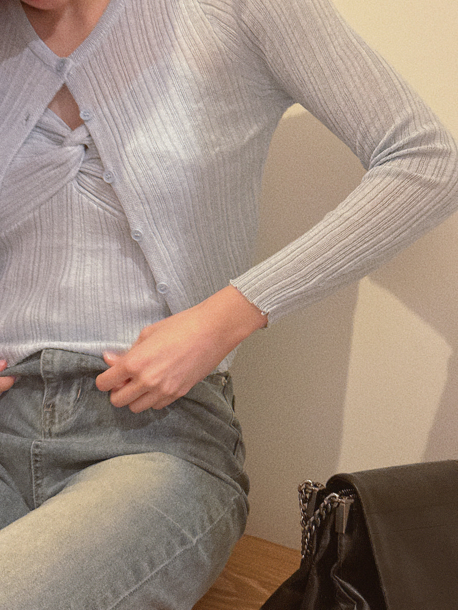 Twist Cardigan Set