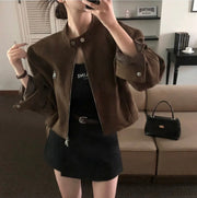 Suede Collar Jacket