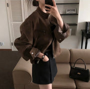 Suede Collar Jacket