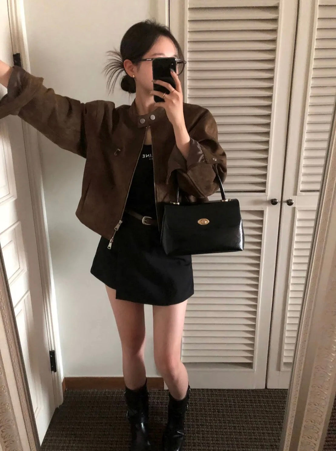 Suede Collar Jacket