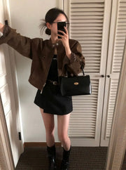 Suede Collar Jacket