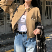 Suede Collar Jacket