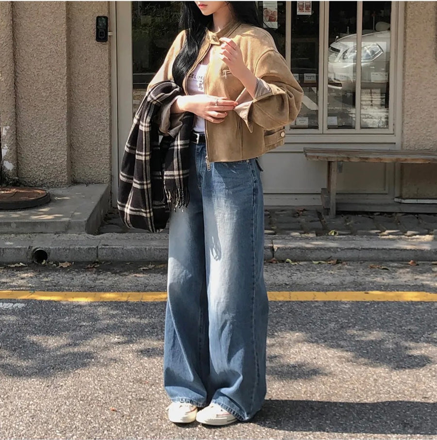 Suede Collar Jacket