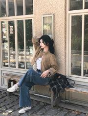 Suede Collar Jacket