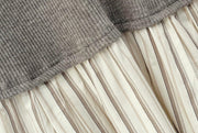 Stripe Slim Fit Layered Dress