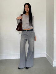 Catbrush Wide Bootcut Denim Jeans
