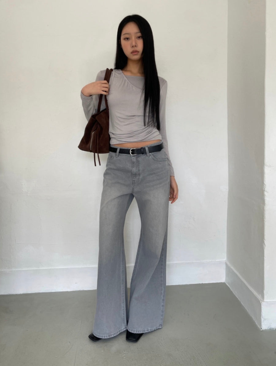 Catbrush Wide Bootcut Denim Jeans