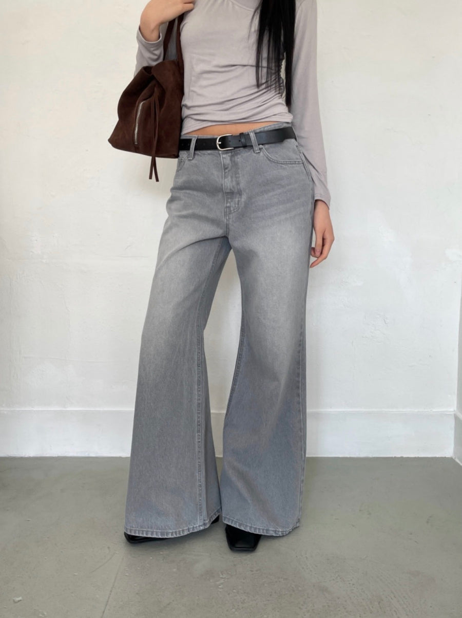 Catbrush Wide Bootcut Denim Jeans