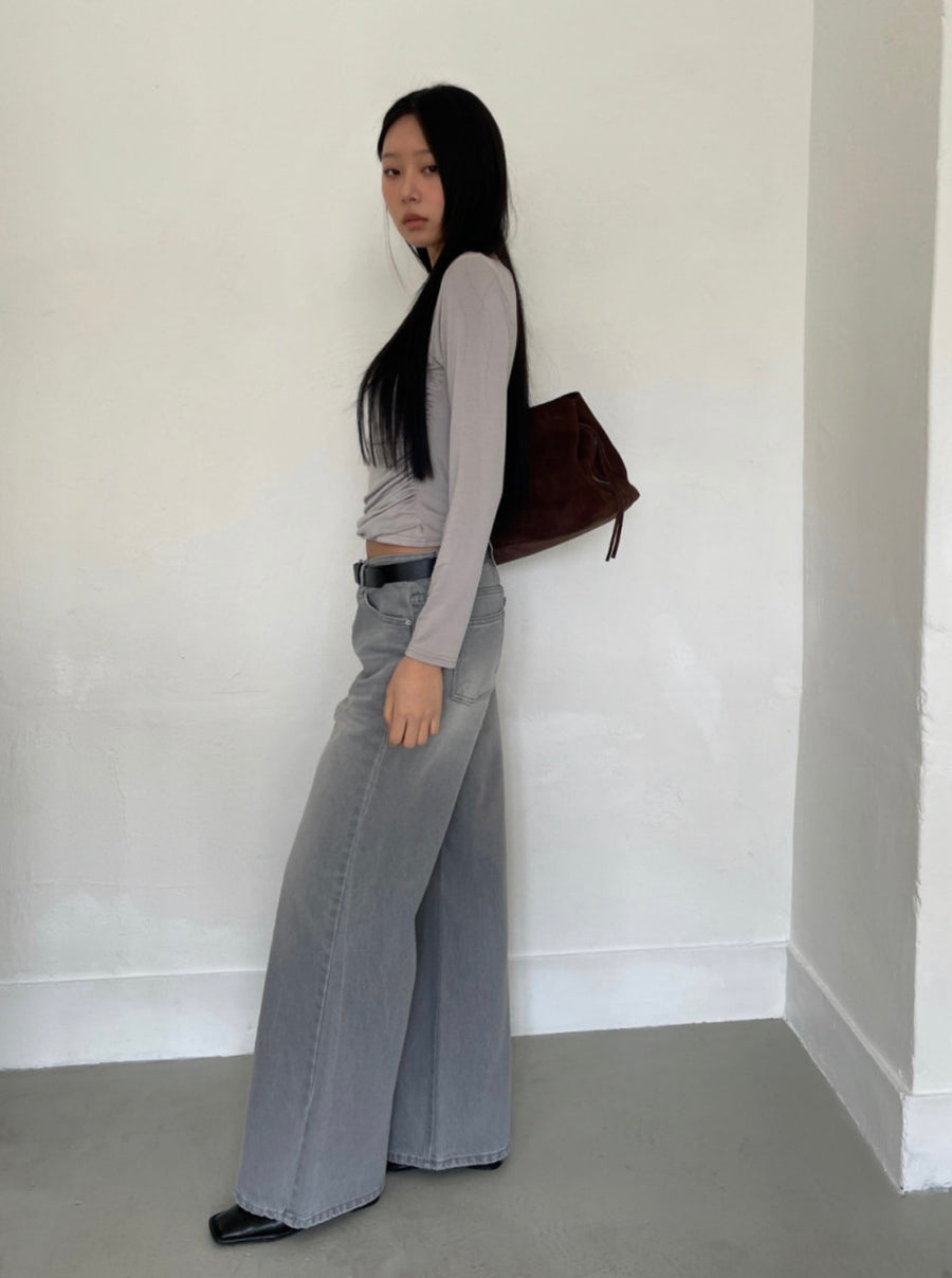 Catbrush Wide Bootcut Denim Jeans