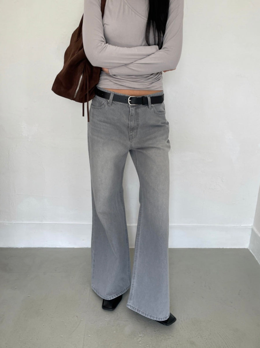 Catbrush Wide Bootcut Denim Jeans
