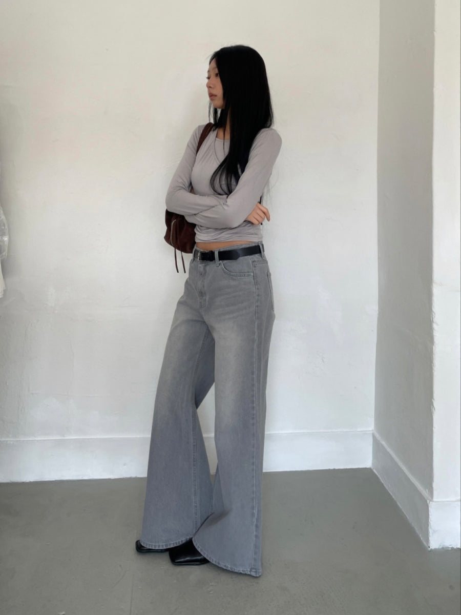Catbrush Wide Bootcut Denim Jeans