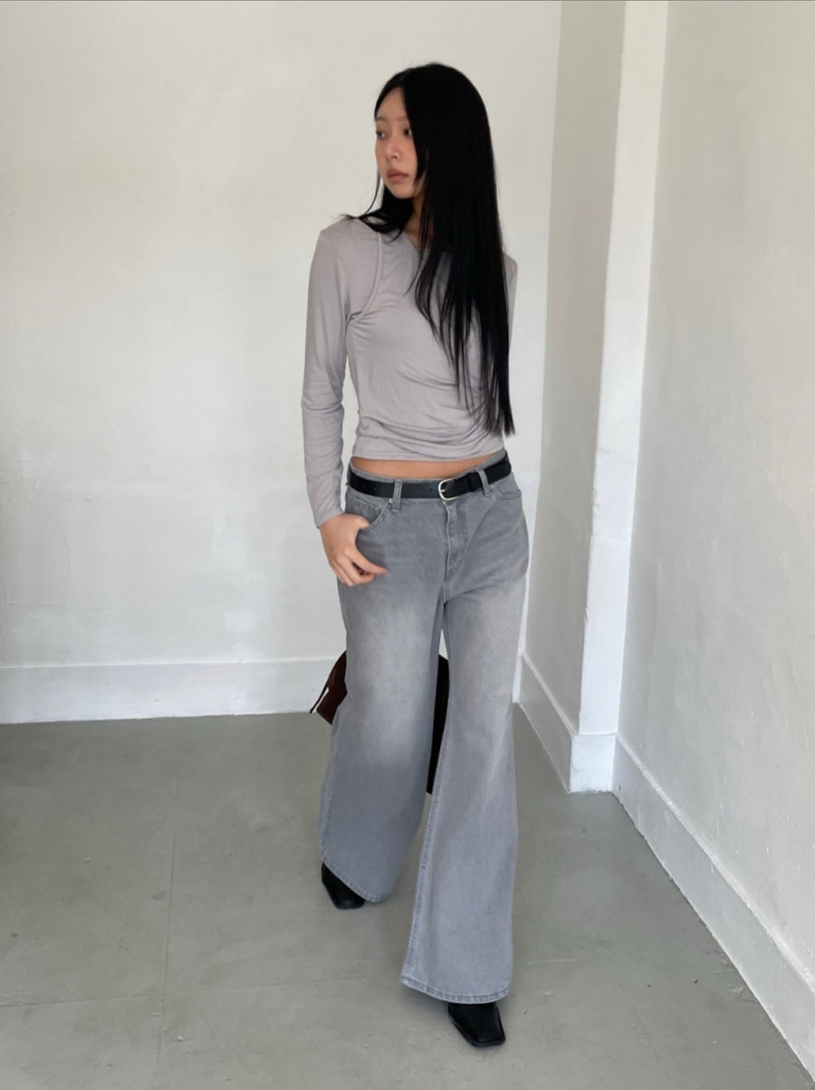 Catbrush Wide Bootcut Denim Jeans