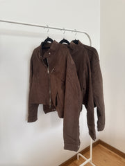 Suede Collar Jacket
