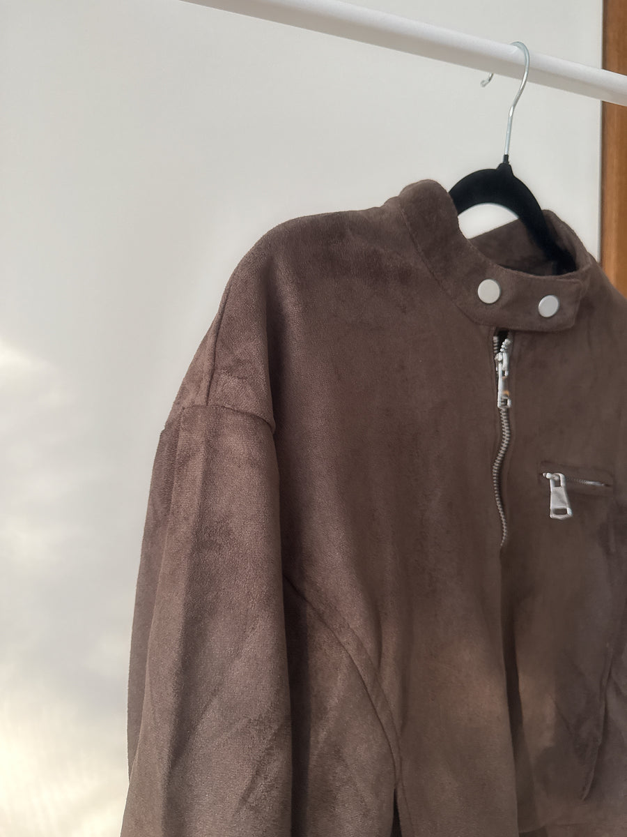Suede Collar Jacket