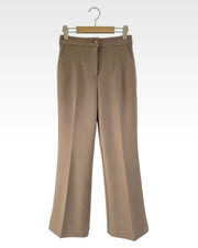 Hidden Banding Flared Slacks