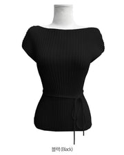 Elegant Ribbed Knit Top