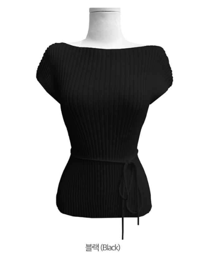 Elegant Ribbed Knit Top