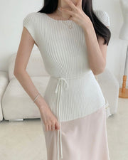 Elegant Ribbed Knit Top