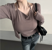 One-Piece Halter Cardigan