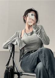 One-Piece Halter Cardigan