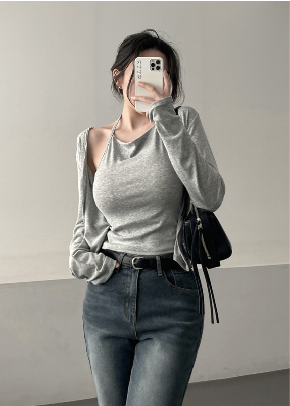 One-Piece Halter Cardigan