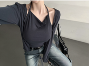 One-Piece Halter Cardigan