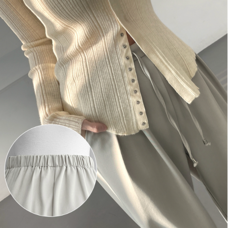 Two Pin-tuck Slacks