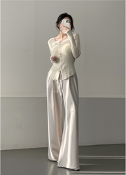 Two Pin-tuck Slacks