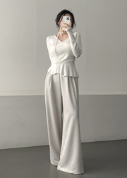 Two Pin-tuck Slacks
