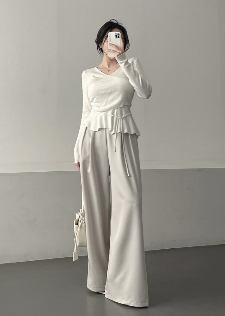 Two Pin-tuck Slacks