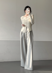 Two Pin-tuck Slacks