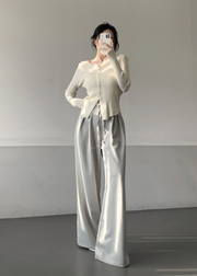 Two Pin-tuck Slacks