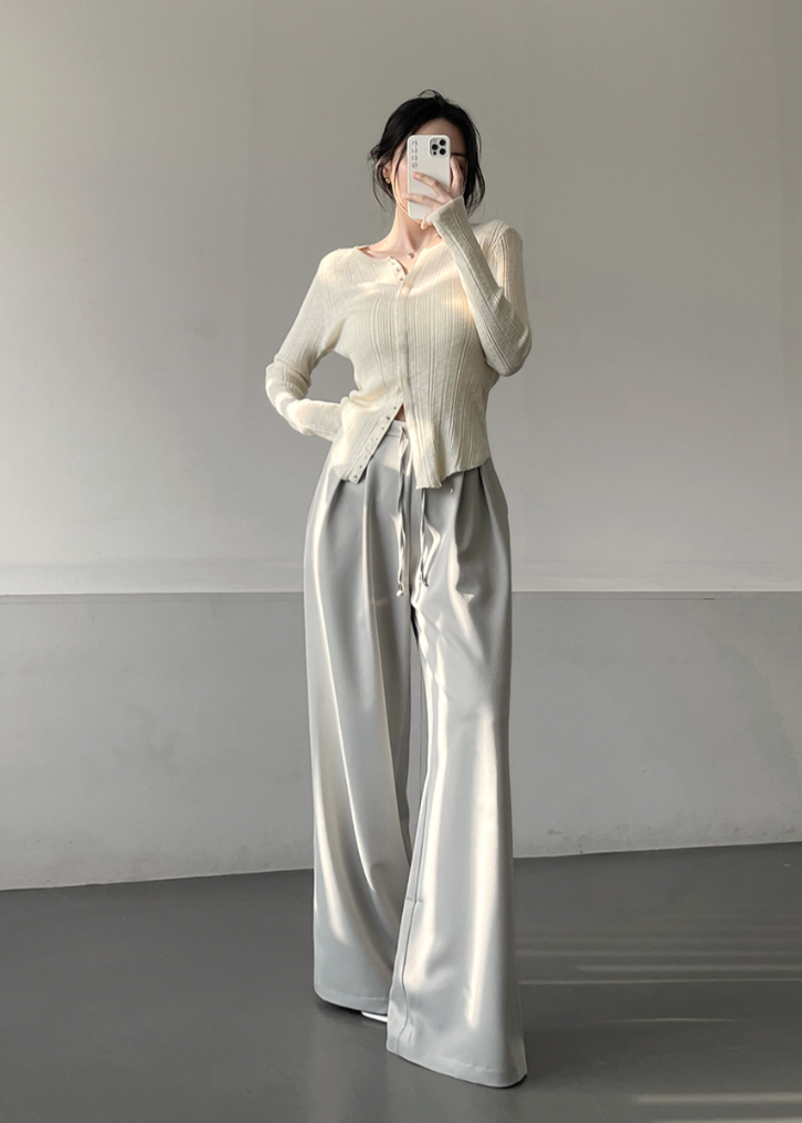 Two Pin-tuck Slacks