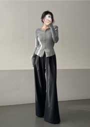 Two Pin-tuck Slacks