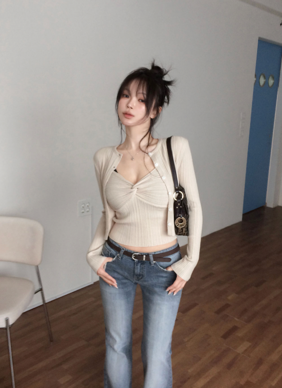Twist Cardigan Set