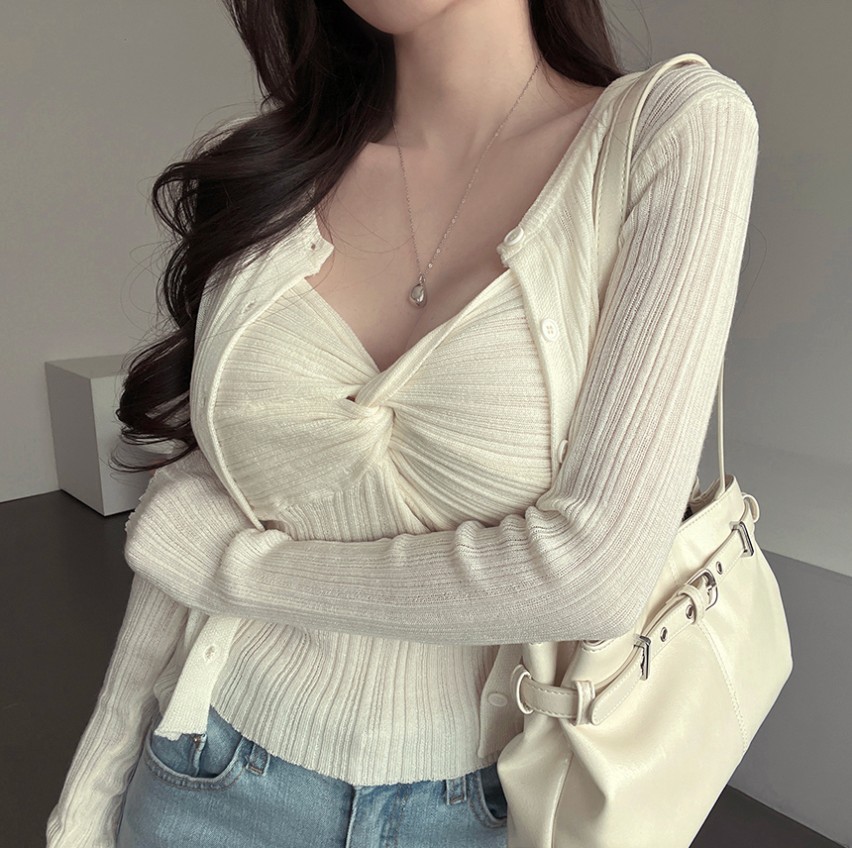 Twist Cardigan Set