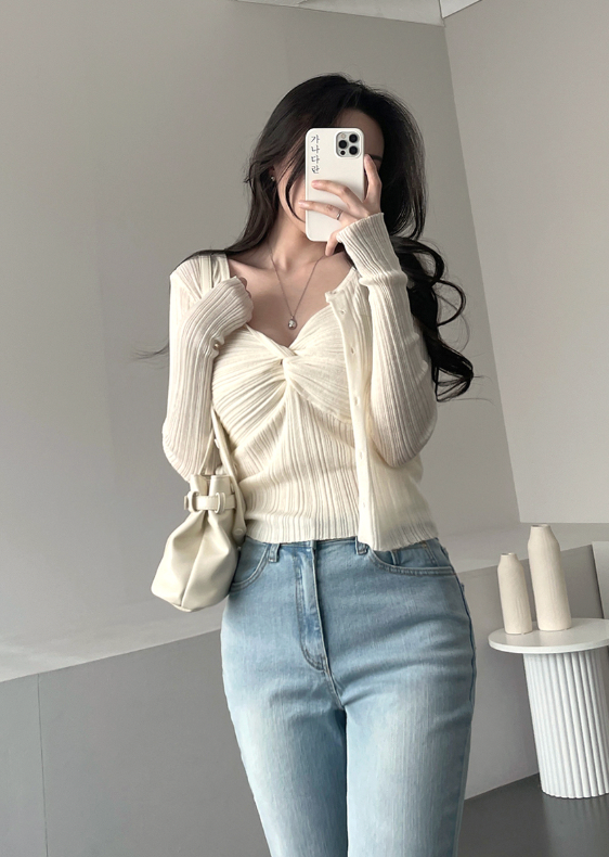 Twist Cardigan Set