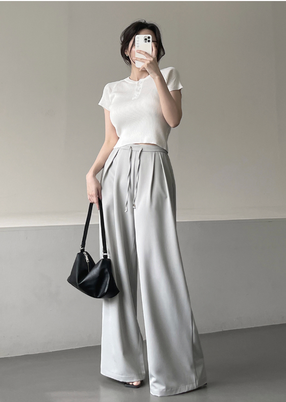 Two Pin-tuck Slacks